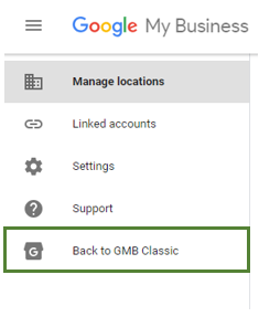 Google My Business Classic Button